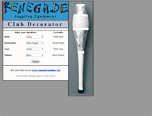 Tablet Screenshot of clubdecorator.renegadejuggling.com